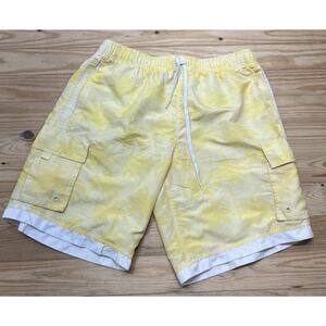 Uzzi Active Wear Swimming Trunks Lighthouses Vintage Yellow Lined